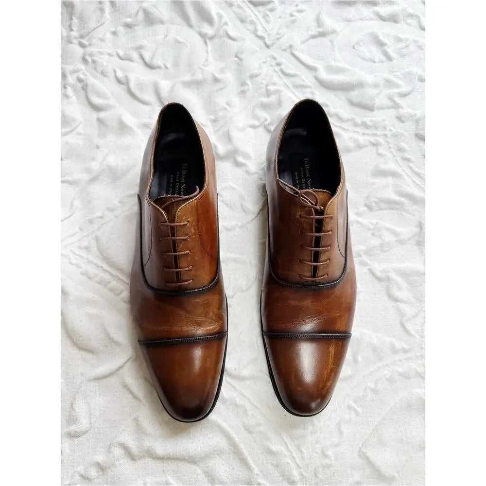 TO BOOT NEW YORK Frankie Cap Toe Oxford Size 13